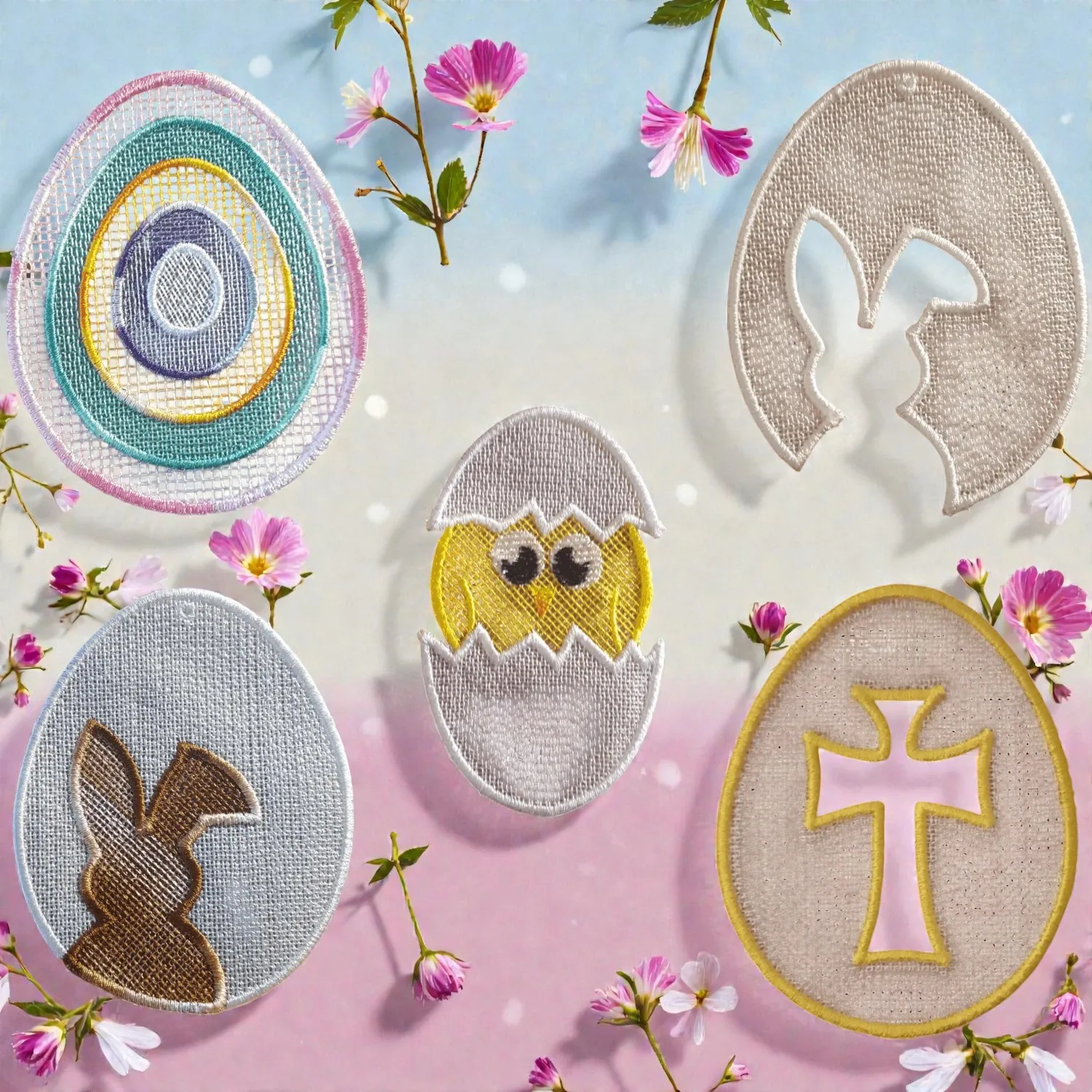 Osteraufhänger verschiedene Motive