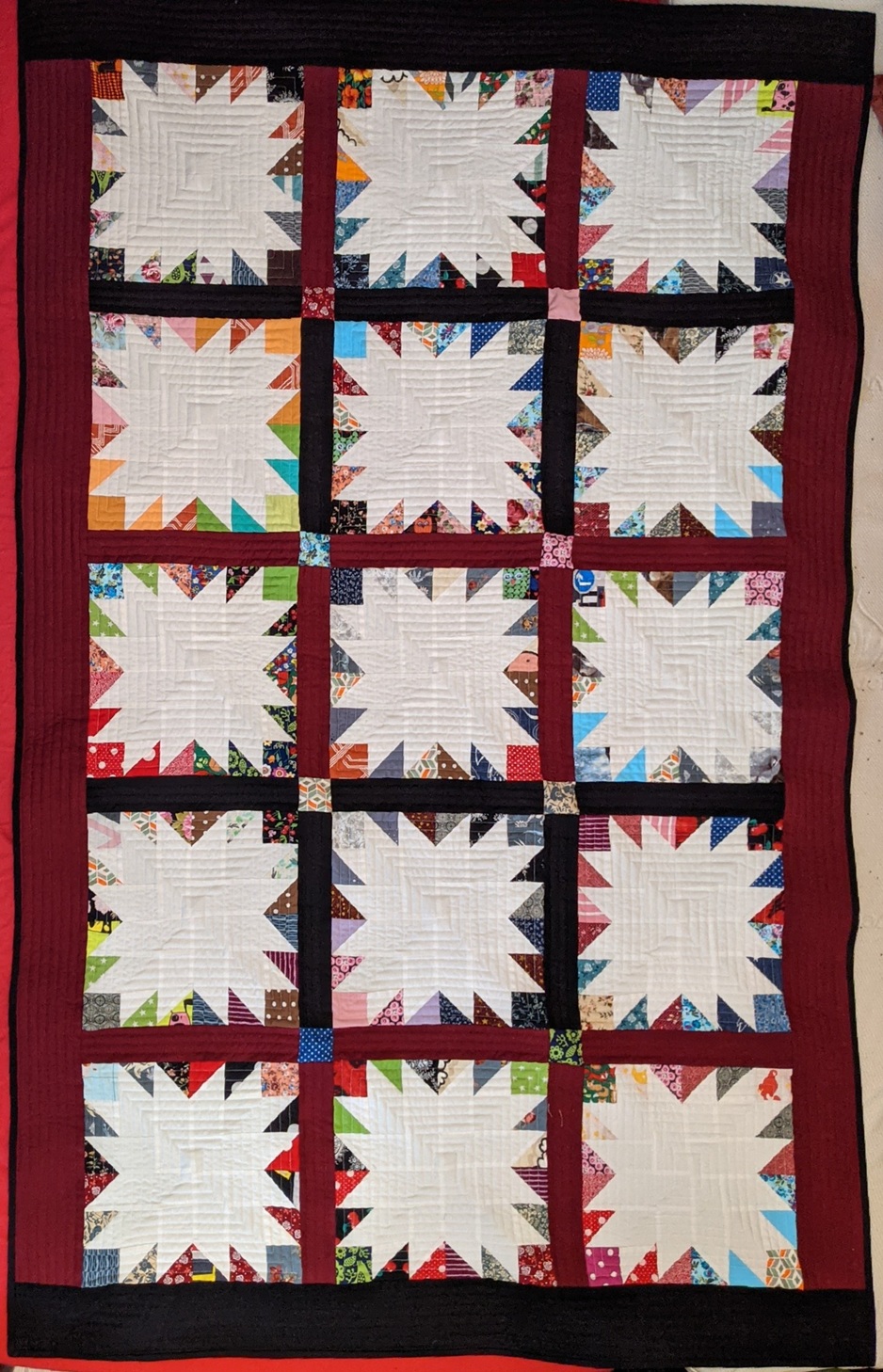 Bear Paw Quilt bunt (Bärentatzen) von Markus Michalski