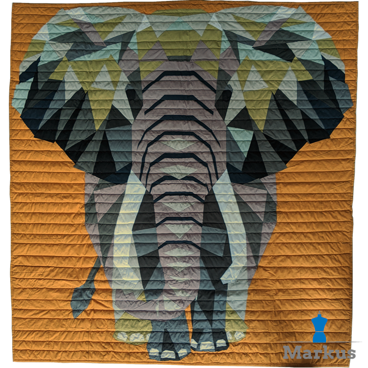 Quilt 'Elefant' von Violet Craft