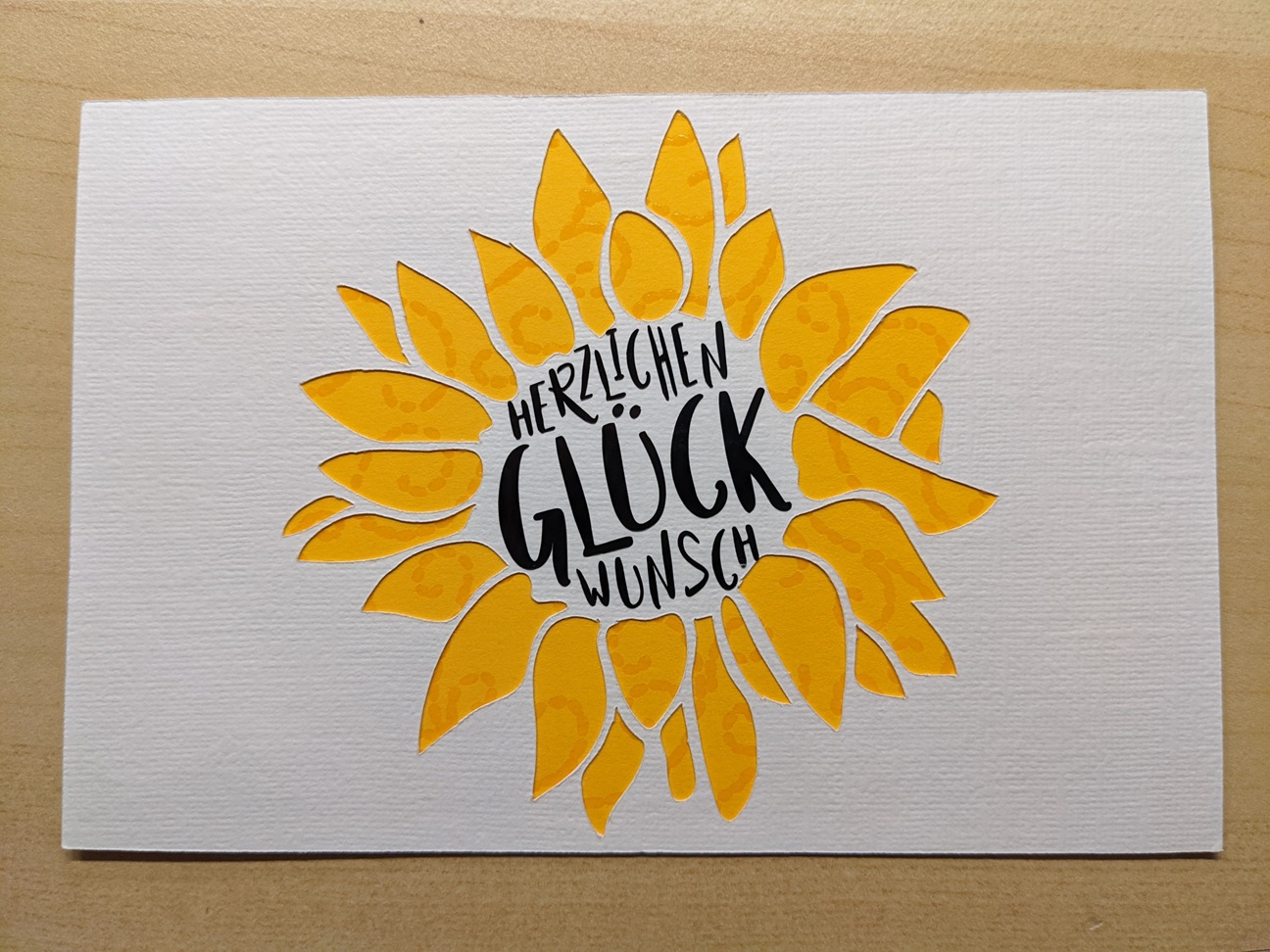 Glückwunschkarte 'Sonnenblume' von Melanie Kugel