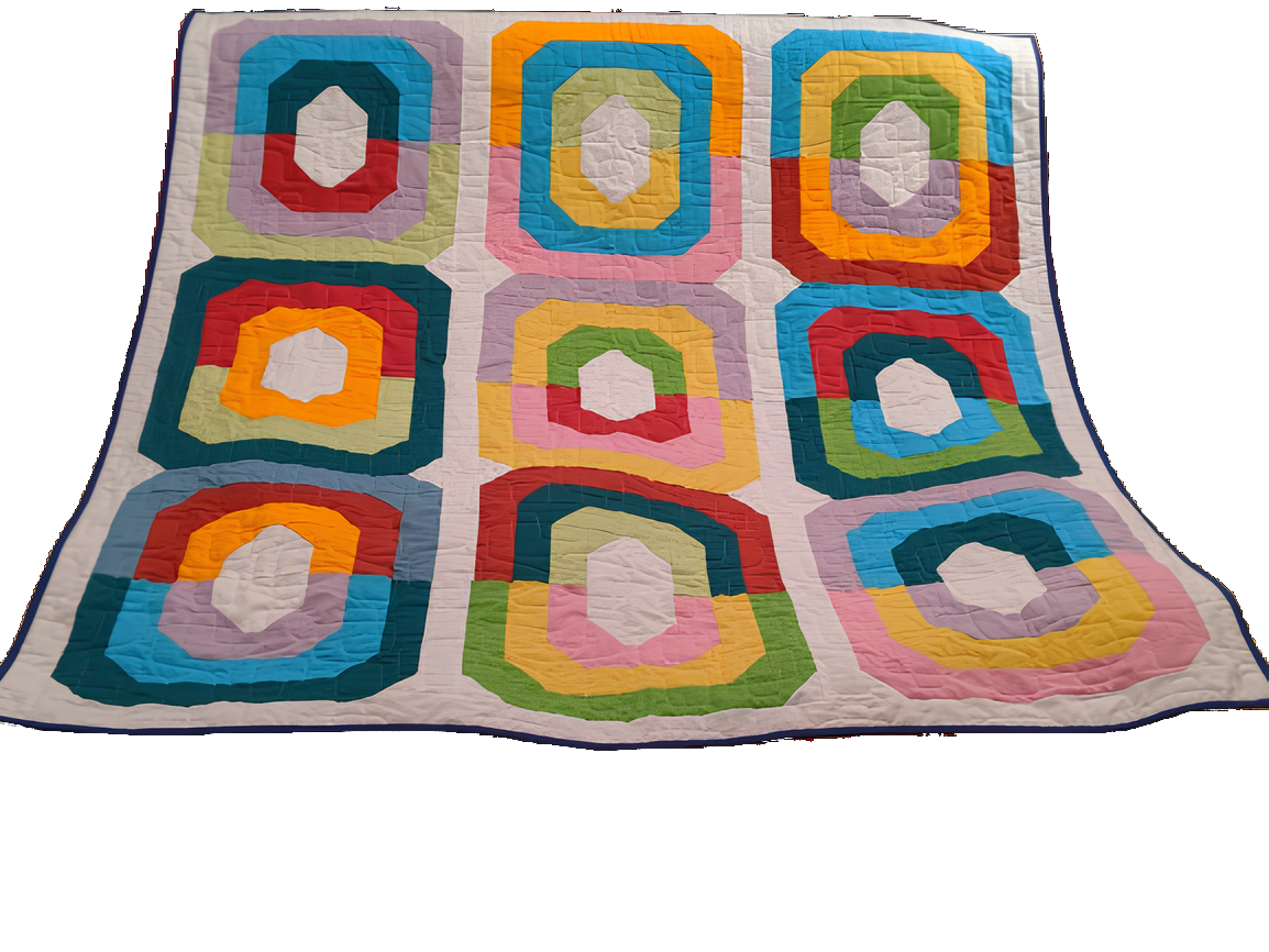 Quilt 'Regenbogenrennstrecke' von Markus Michalski