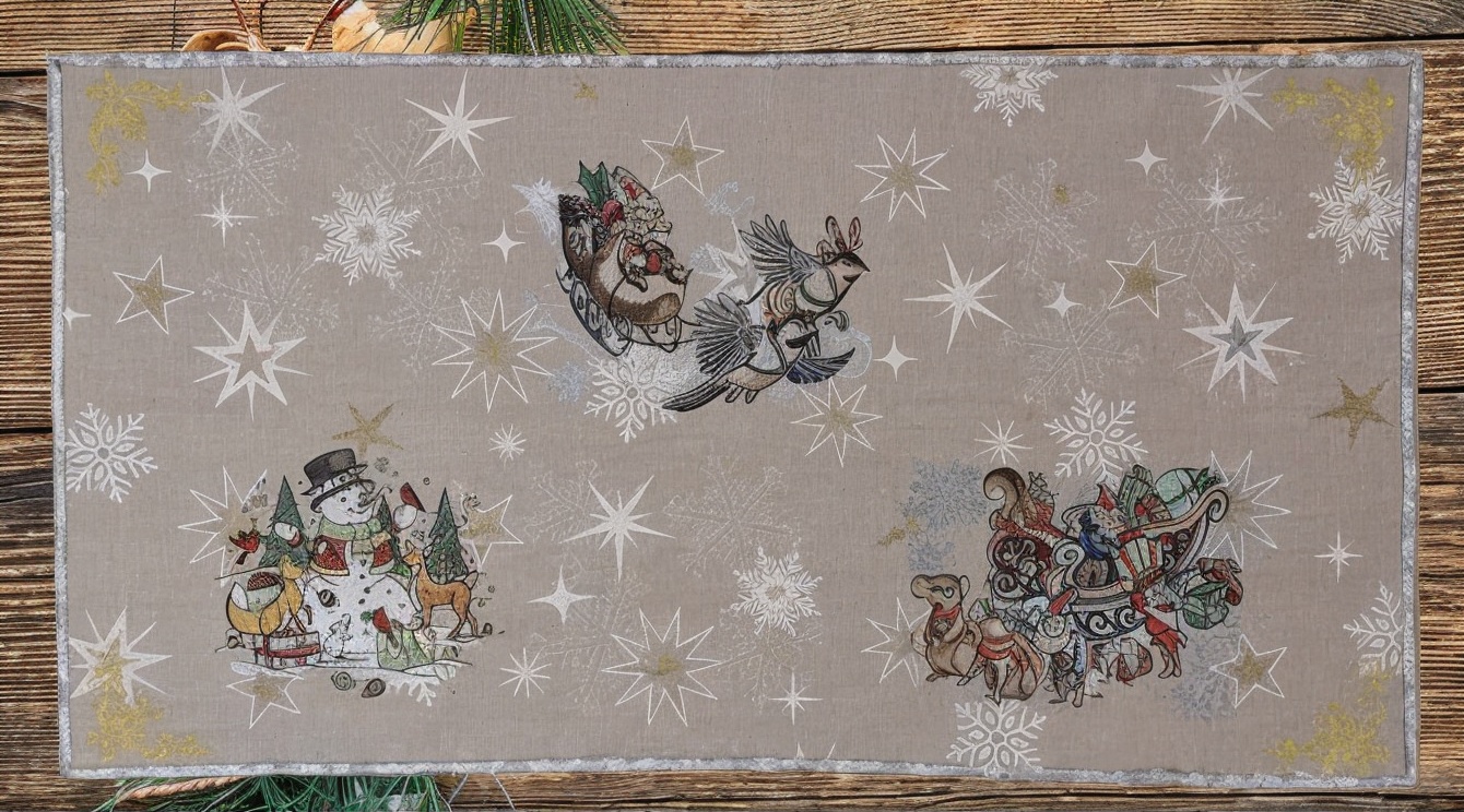 Tischläufer 'Weihnachtsspaß' von Emblibrary